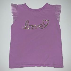 Carter’s Girl’s Purple short sleeve Top, Size 6